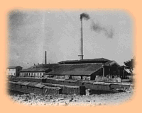 View of the Factory (at the end of the 1880's) after its reconstruction following the fire in 1987.